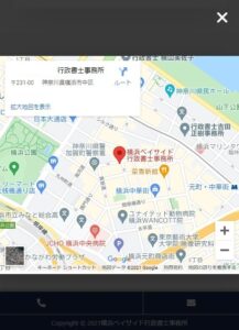 地図のポップアップ